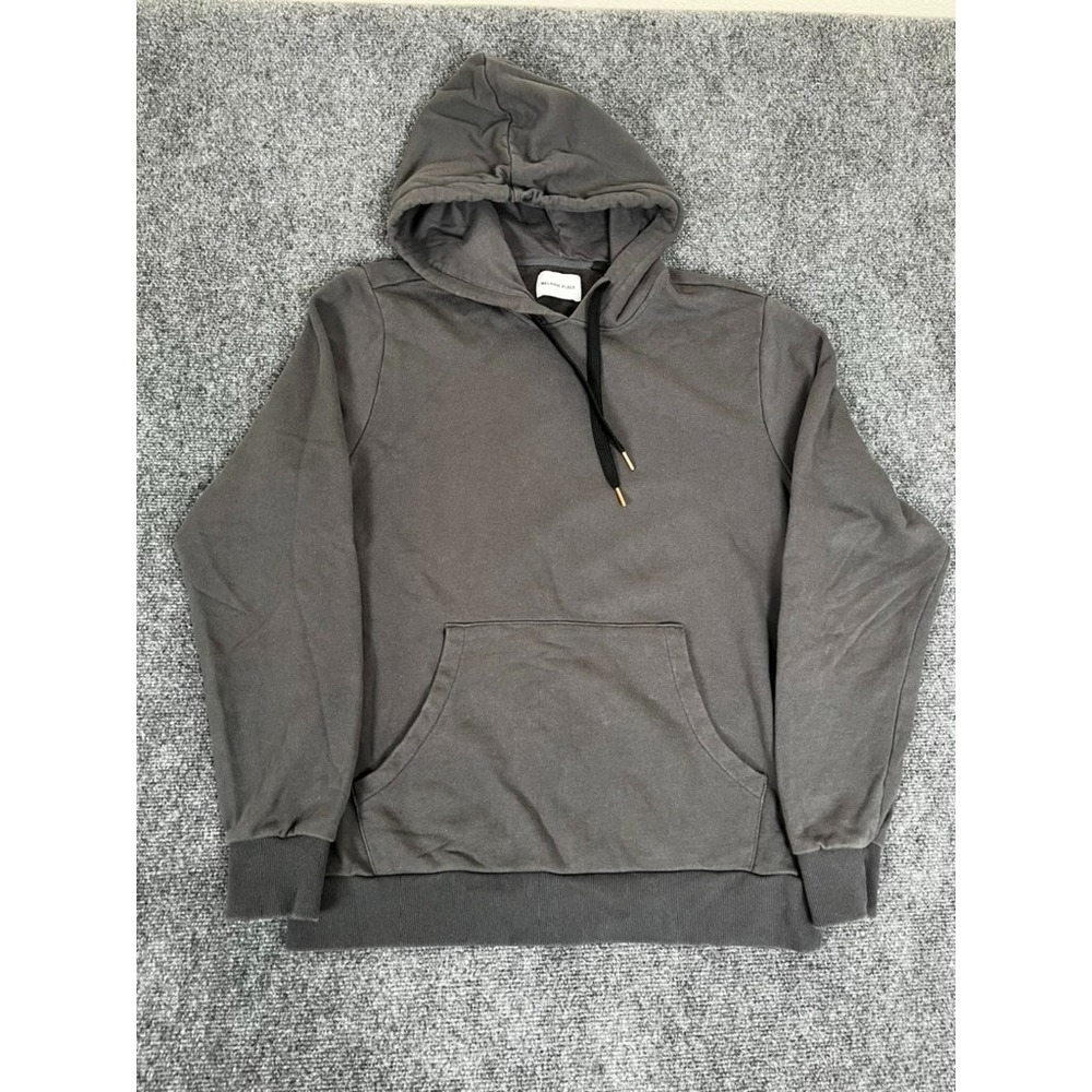 Melrose‎ Place  Hoodie Sweatshirt Mens Gray 100% Cotton Long Sleeve Size M